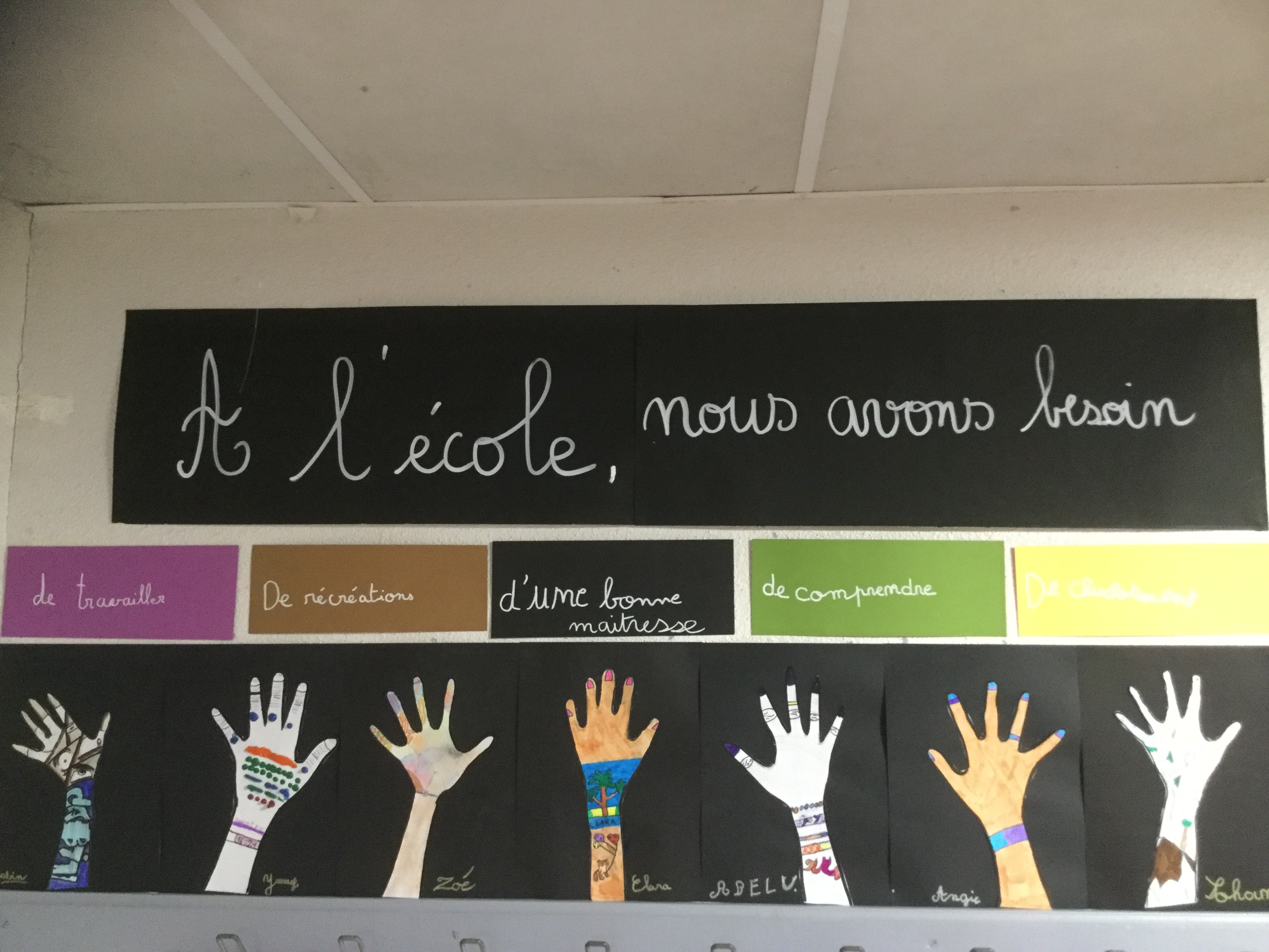 a lecole des besoins