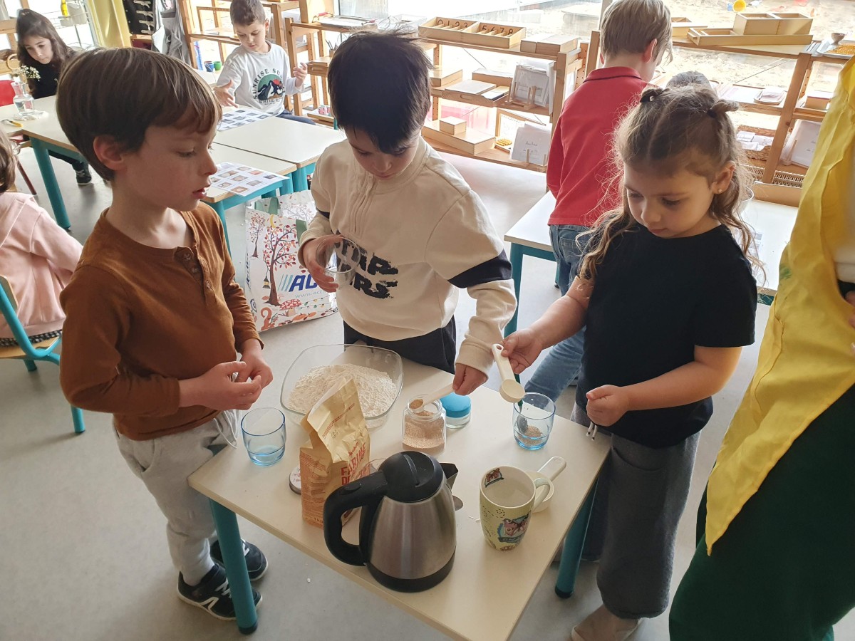 Fabrication du pain et du beurre