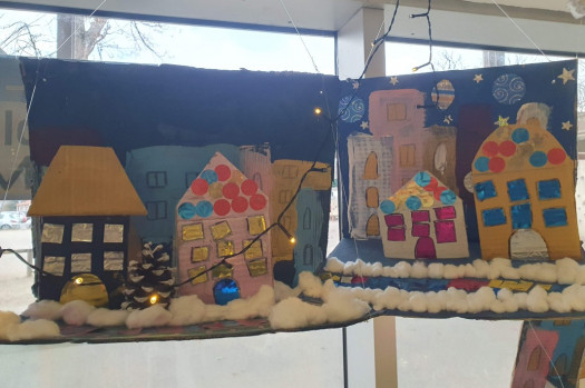 Réalisation de mini ville de Noël