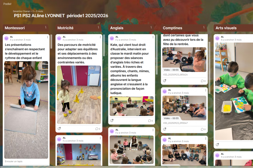 Classe PS1 PS2 Aline Lyonnet période 1